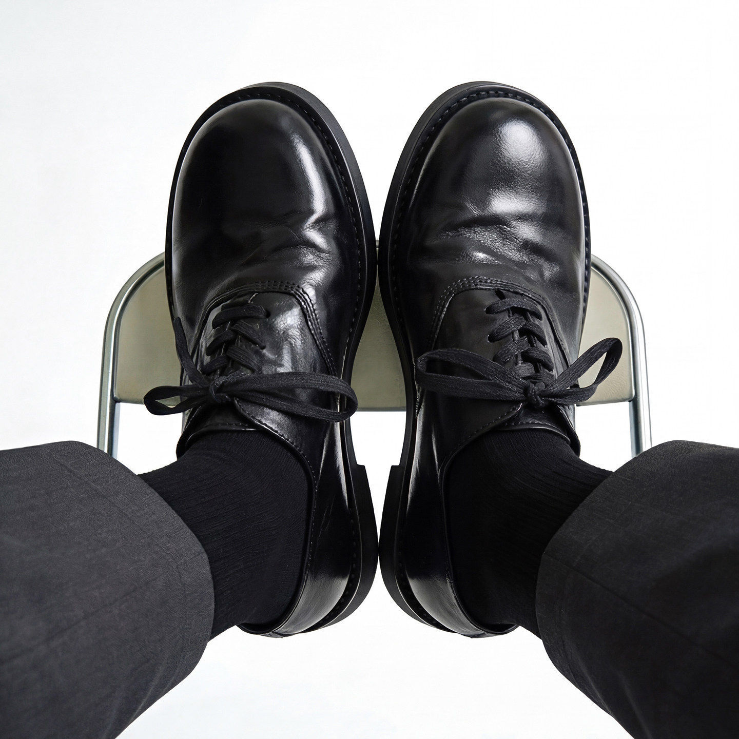 Trendy Japanese-style Yamamoto-inspired retro black leather shoes men, handmade, with a unique distressed finish, suitable for commuting, derby styl