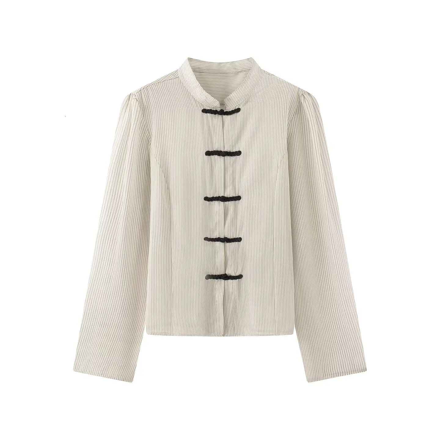 Willshela Women Fashion Striped Bow Lace Up Single Breasted Blouse Vintage O-Neck Long Sleeves Female Chic Lady Shirts 260923