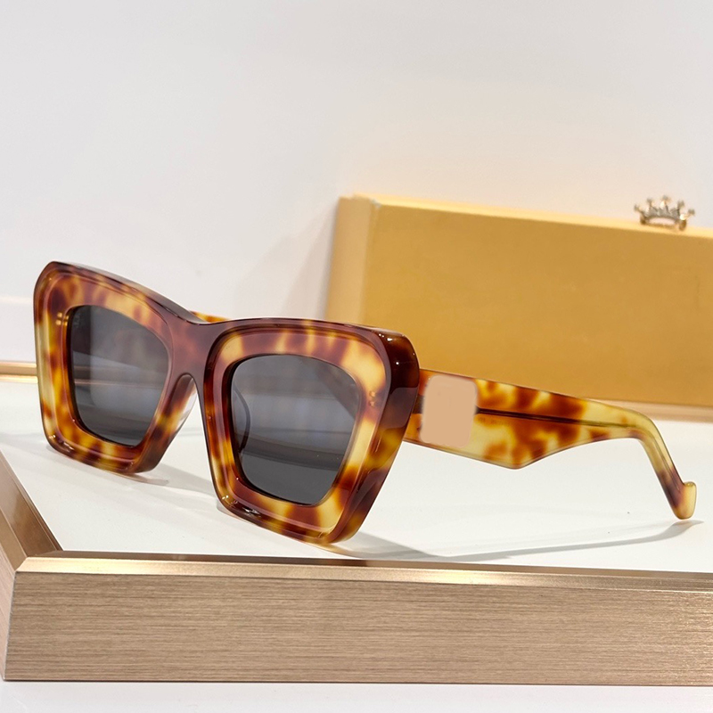 Fashion designer womens cat eye sunglasses Mens Womens Luxury Fashion Vintage Glasses Summer New Classic UV Sunglasses LW40145I