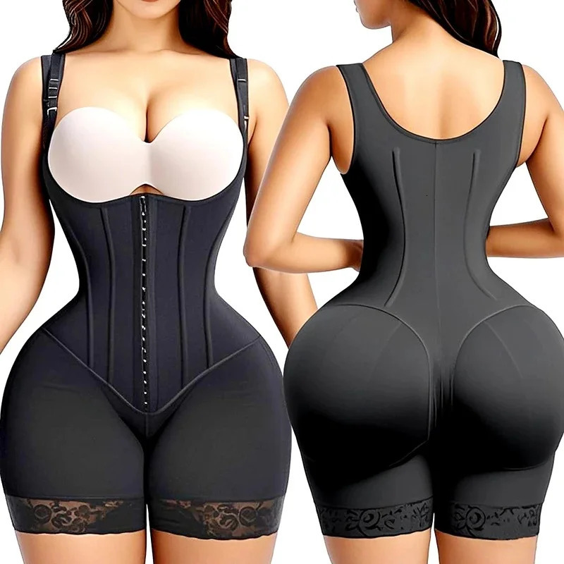 Bodysuits Shapewear Fajas Colombianas Girdle Body Shaper Lift Up Butt Lifter Slimming Sheath Tummy Control Pes Waist Trainer 260921