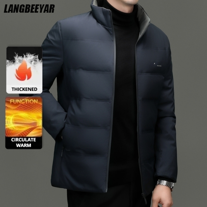 Top Grade Mens 2026 Winter Casual Stitch Bubble Puffer Parka Jacket Windbreaker Coats Short Outerwear 260909