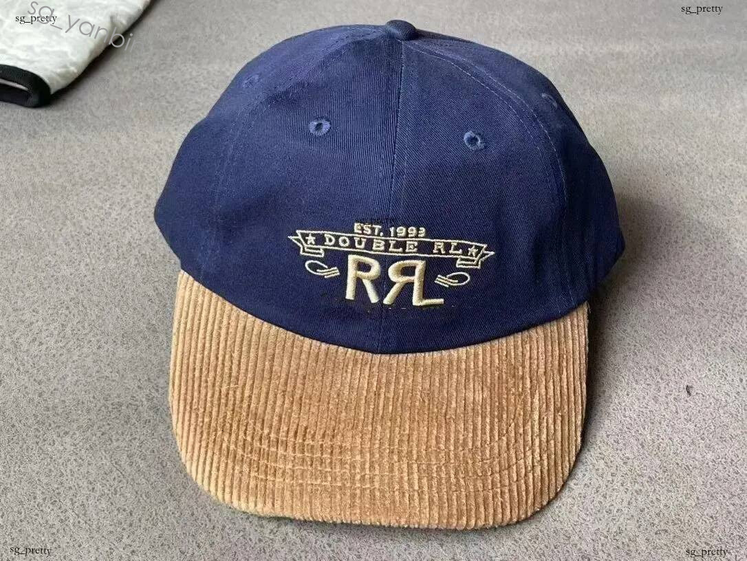 Livraison gratuite New RRL arrivée os courbé visière Casquette Casquette de baseball femmes gorras Snapback Caps ours papa chapeaux pour hommes h