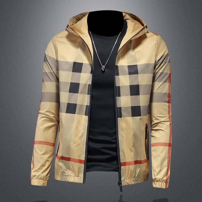 New Casual High-Quality Fashionable Striped Design Zipper Jacket, Men's Slim Fit Jacket