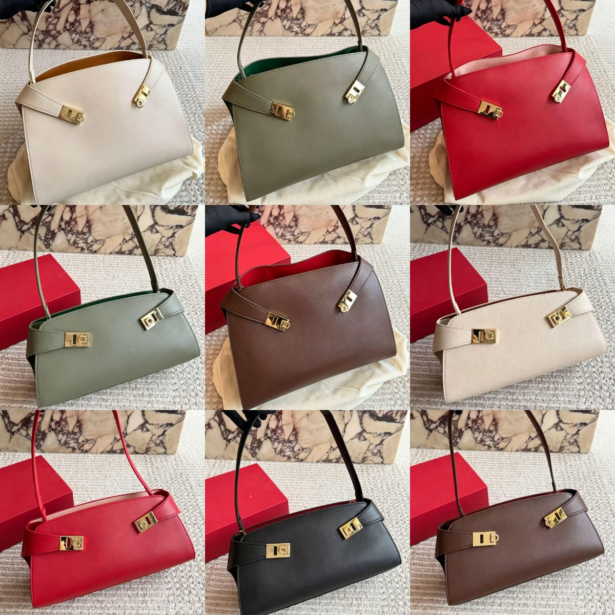 avec boîte Nouveaux sacs Femmes Casual Designer Fourre-tout Date de mariage Sac à main en cuir Lettre Sac à bandoulière en métal Street Shopping