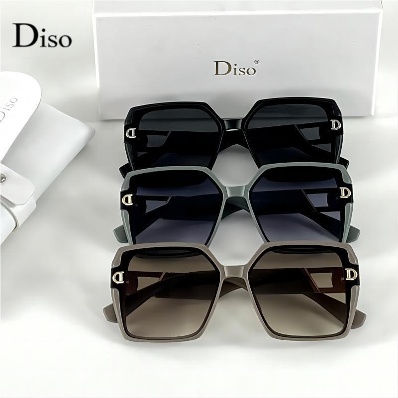 Vintage Brand Designer Sunglasses New D-Brand Fashion Large-Frame Women, High-End 2024 European American Export Trend, Sun Protection And Shade Sung