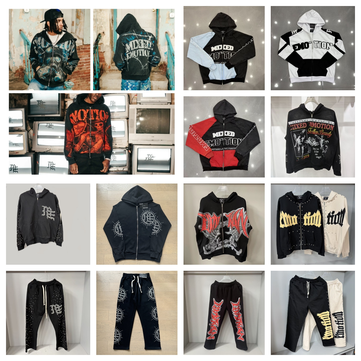 mixed emotion hoodies Men's designer mixed emotion Skulls Print hoodie Summer Breathe Clothes Men Women High Quality Casual hoodie Tops DY08