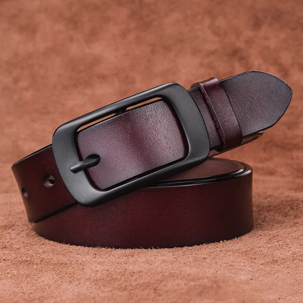 versatile Belts women belt cowhide jeans belt vintage genuine leather blet simple needle buckle ins belt for women's J260923