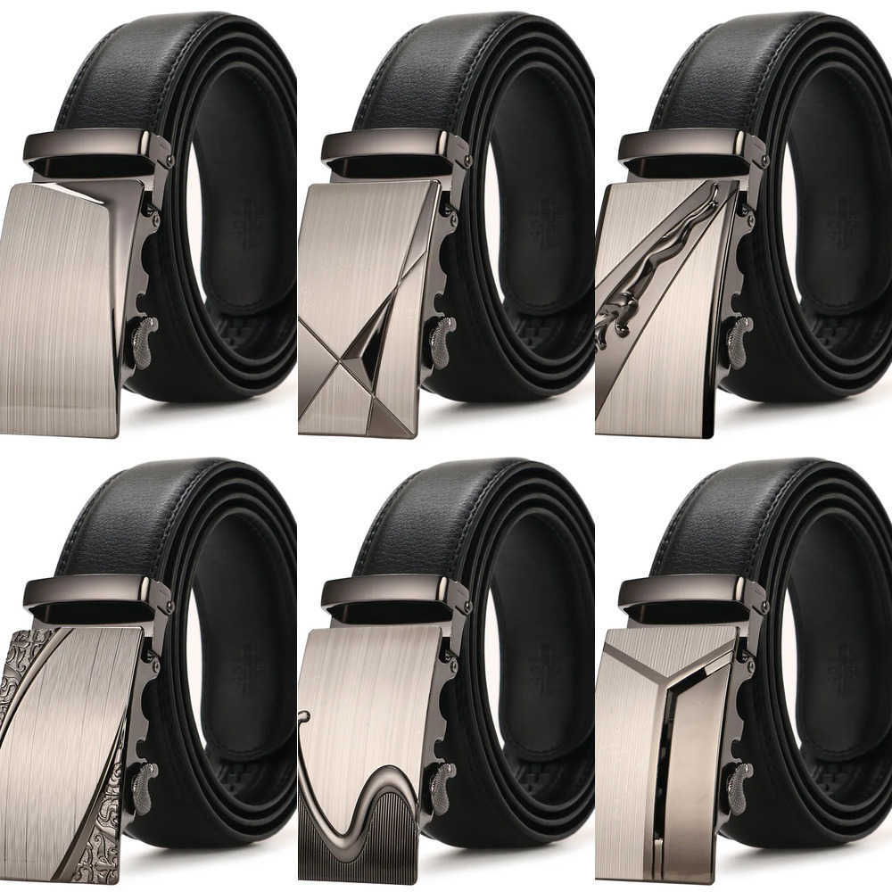 Belts Belts New Men Fashion Pu Alloy Automatic Buckle Belt Business Casual Decoration Belt High Quality Men's Waistband Luxury Brand J260923