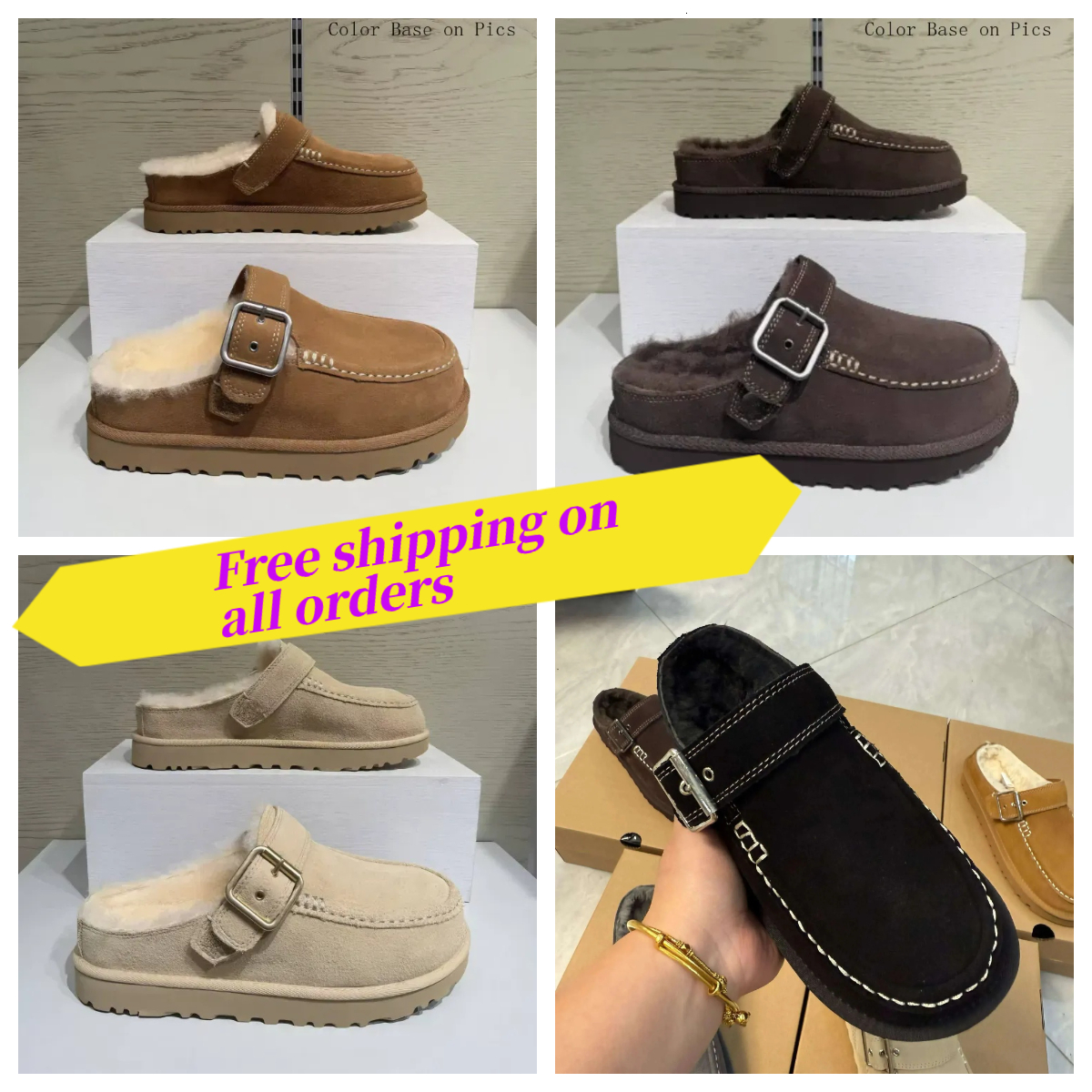 Designer Goldenstar Evelina Clog Slippers Clogs Hi Slides Dad Sandal Golden star Beach Women Men Tazz Tasman Fall Driftwood Chestnut Sand Winter Sum