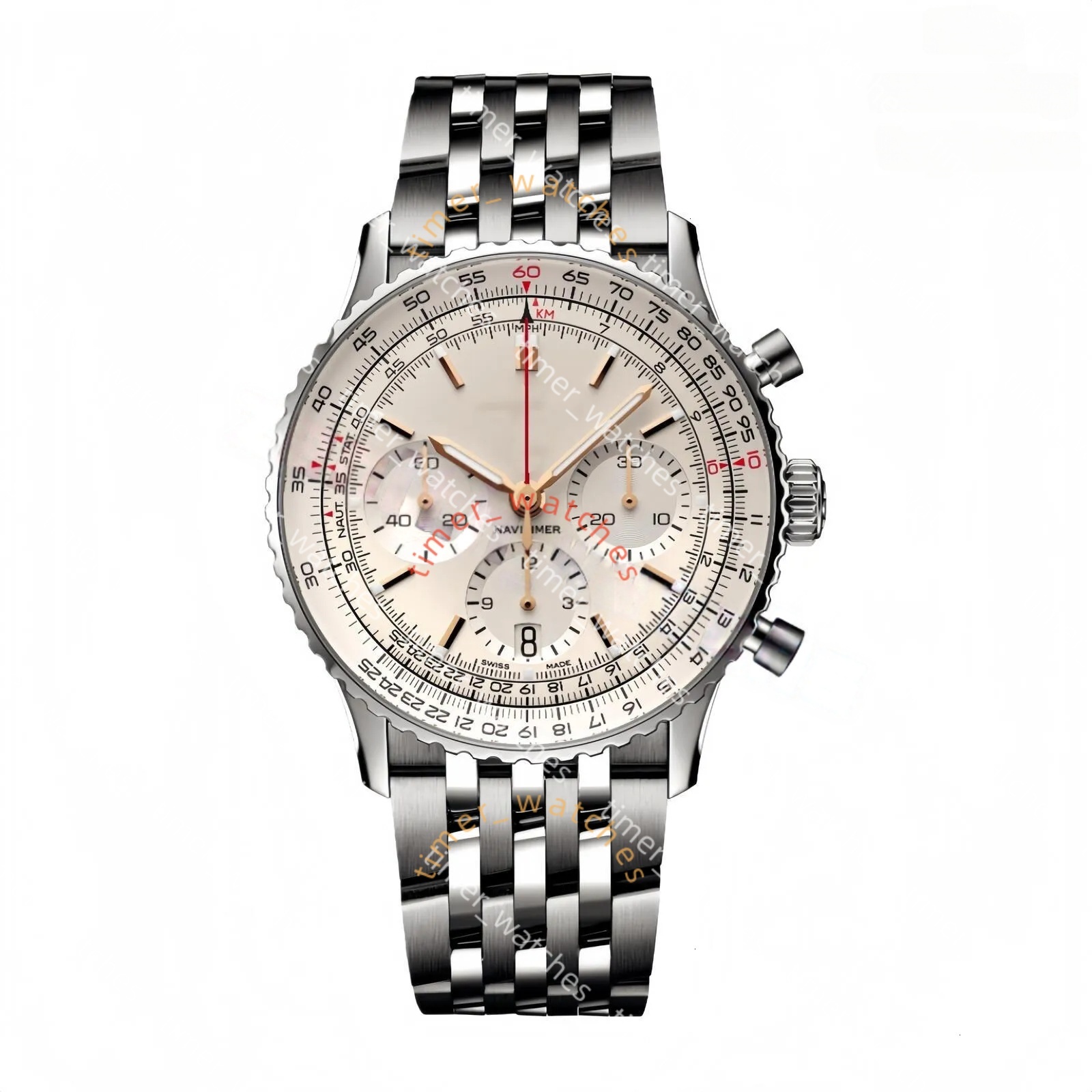 2026 AAA Mens Luxury Designer Breitlinlyness Watch Chronomat Elegant Timepiece Watch Chronograph Leather Band Movement Automatic/quartz Watch With G
