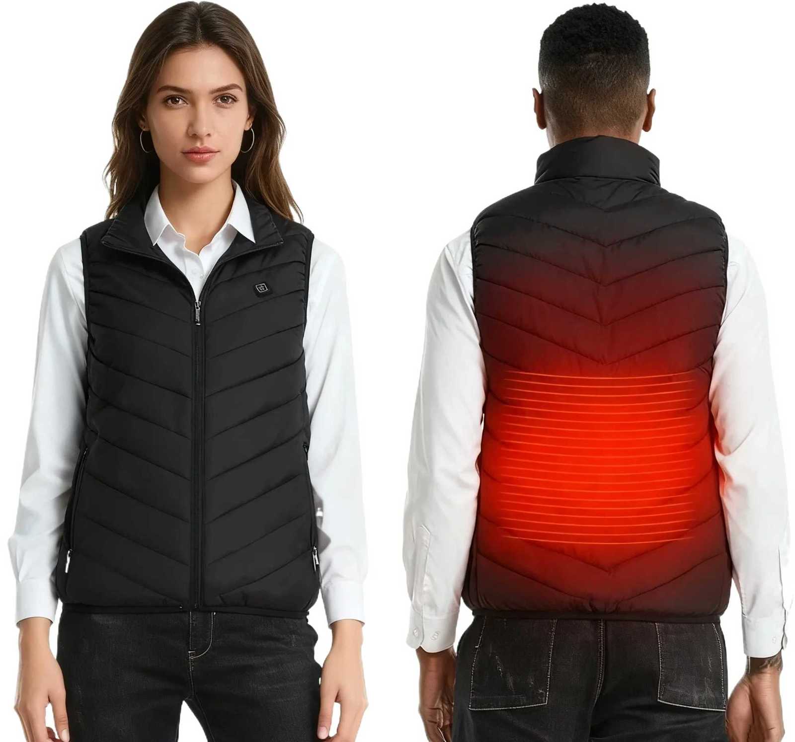 21 Felpe con cappuccio Giacche per zone esterne Gilet riscaldato per uomo Donna Giacca riscaldante in grafene ricaricabile tramite USB Cappotto cald