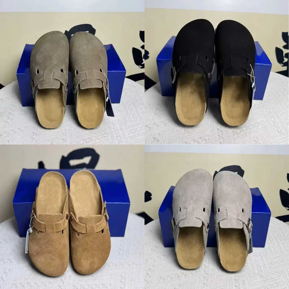 2027 High Quality Retro Button Toe Half Drag Men's And Women's Outdoor Wear 2026 New Comfortable Lazy Shoes Thick Sole Versatile T260922V8