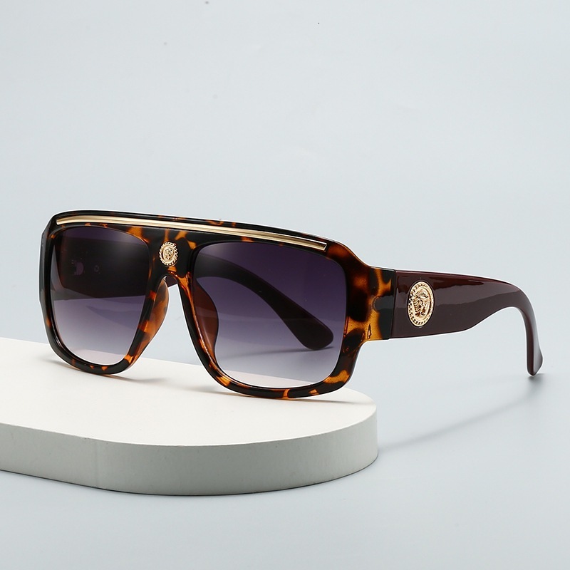 High-End Designer Sunglasses 2025 European And American New Style Men Thick Fashion Trade Large Frame Sunglasses Women