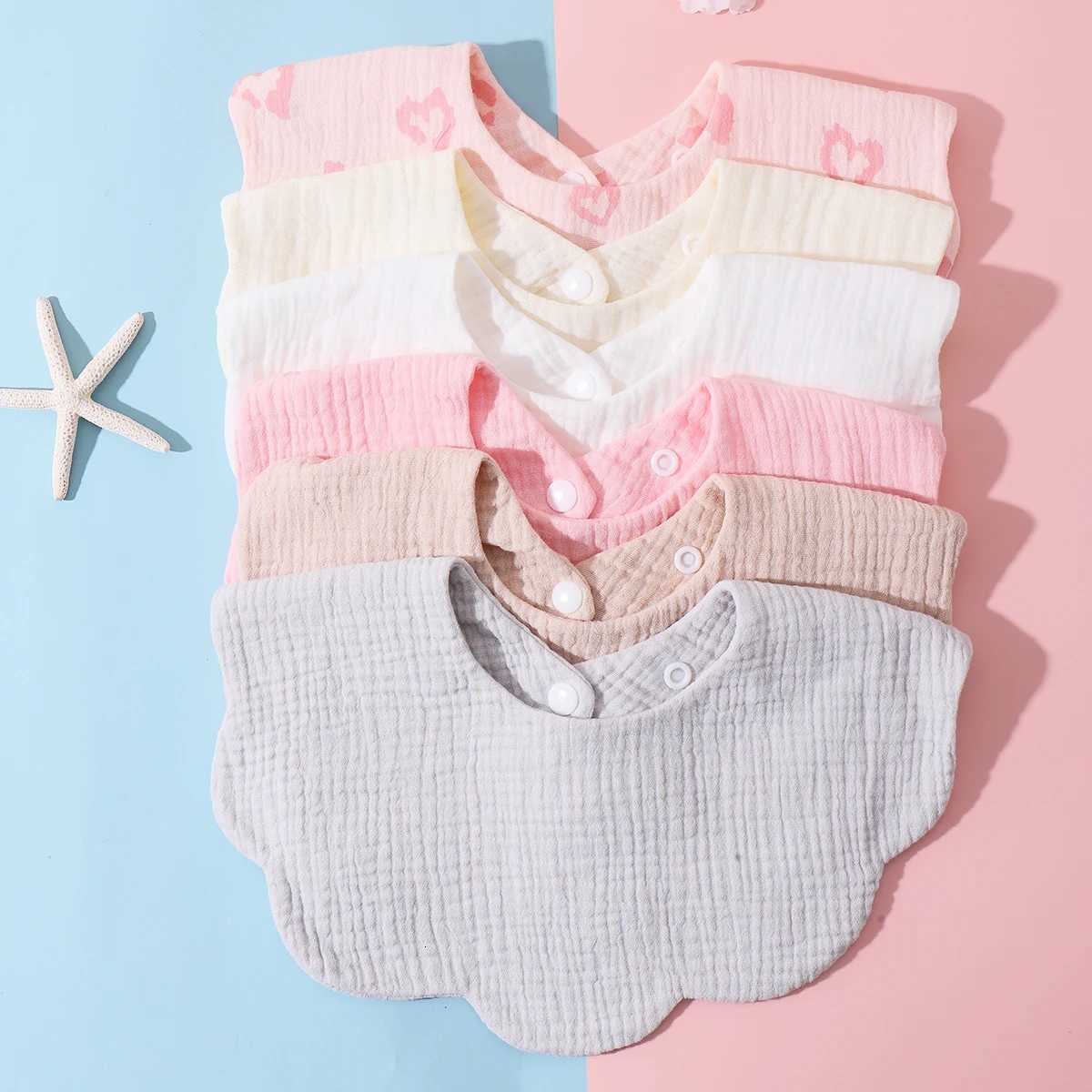 Random Cloths Bibs 3pc Burp Baby Bibs Infant Burp Cloths Stuff Feeding Drool Bandana Sva Towel Toddler Ruffle Solid Color Bib Baby AccessoriesW26092