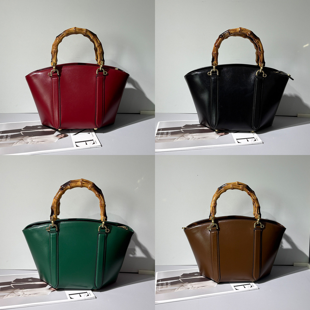 designer handbag Autumn Winter New Bamboo Style Handbag High End Tote Bag Fashionable and Unique Shoulder Bag Small Basket Bag for Women Luxury bran