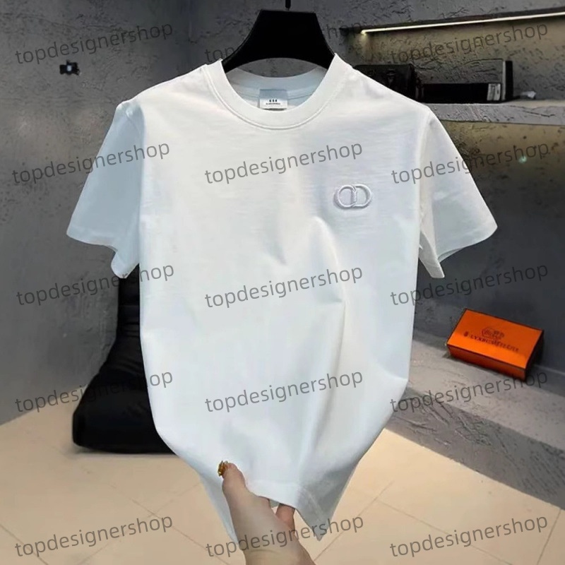 Fashion Designer Mens Clothing Cotton Breathable High End Tee Shirt Homme Short Sleeve Crew Neck Multi Functional Embroidery Trendy Men T-Shirts Cas