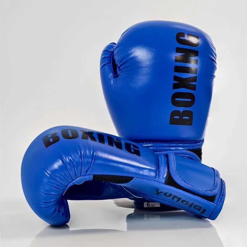 Protective Gear 6/8/10/12oz Boxing Gloves Professional Sanda Muay Thai Kickboxing Gloves for Adult Men Women Training Sparring Boxing Gloves Q260923