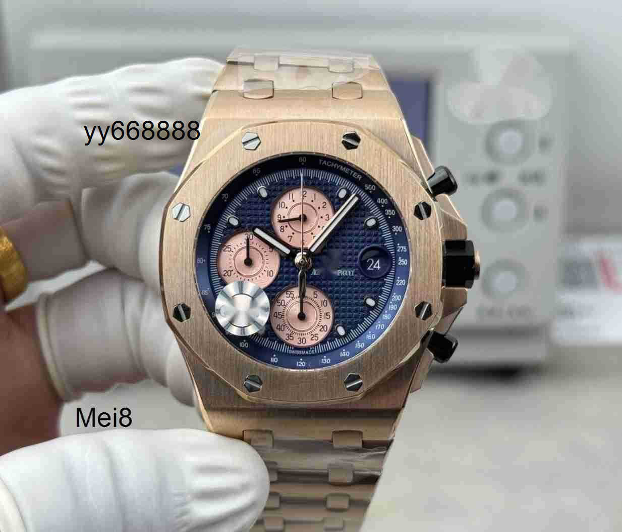 Watches Luxury Watch Automatic Mechanical RoyalOak 26238 42mm Designer Mens Offshore Chronograph 3126 Movemen Blue Dial Sport Skeleton Steel Wristwa