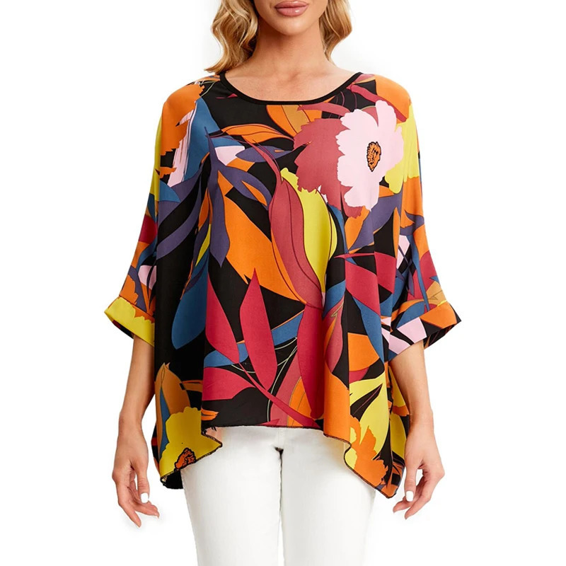 BHflutter 4XL 5XL 6XL Plus Size Women Blouse Sexy Off Shoulder Leopard Print Summer Tops Tees Casual Chiffon Blouses Shirts 260924