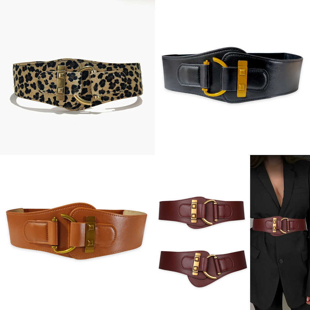 Designer Belts For Belts Women High Quality Luxury Female Waist Stretch Cummerbunds Black Elastic Corset Belt Big Dress Waistband J260923