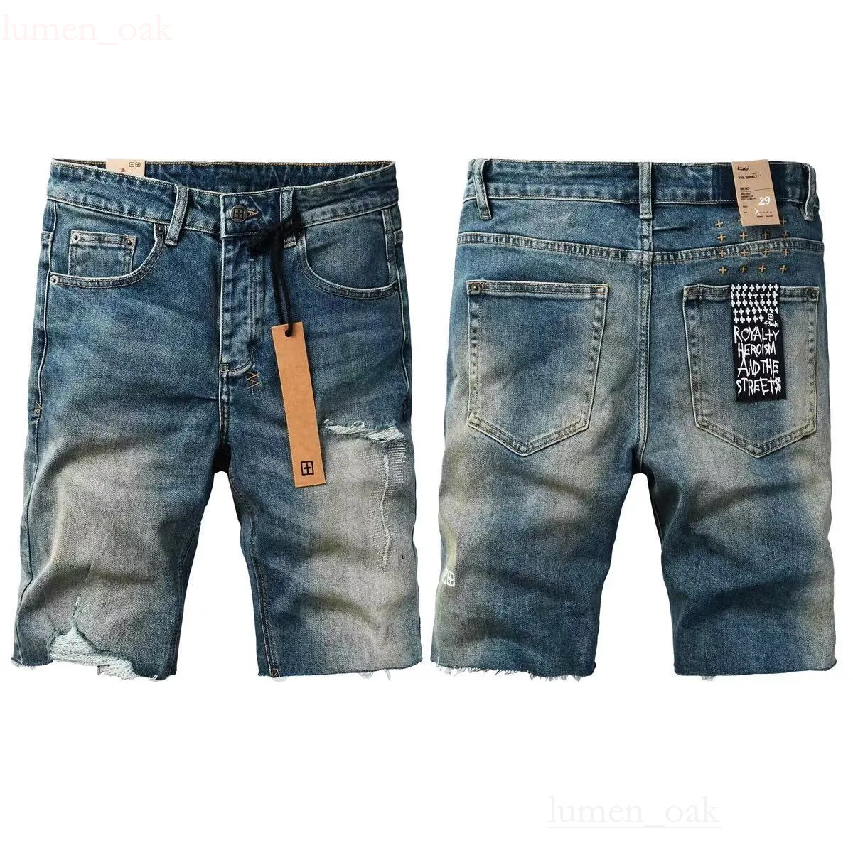 Designer Ksubi Denim Jeans For Men Women Skinny Slim Fit High Quality Ksubi Jeans Washed Blue Vintage Design Trousers Classic Cross Embroidery Pants