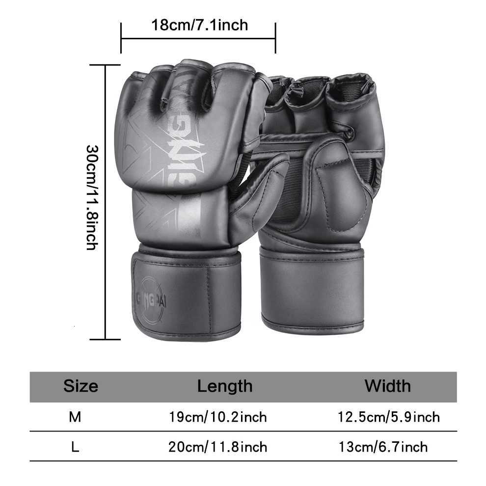 Gloves Boxing Protective Sparring Gear Gloves Men Women Training Professional MMA Half-Finger Fighting Boxing Gloves Sanda Free Fighting N260923