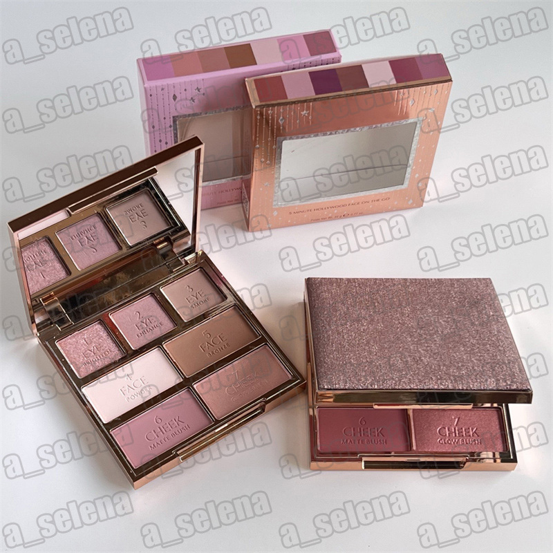 Face Makeup 7 Color Eye Face Cheek Instant Look in a Palette Dreamy Powder Glow Matte Blush Eye Shadow 22g