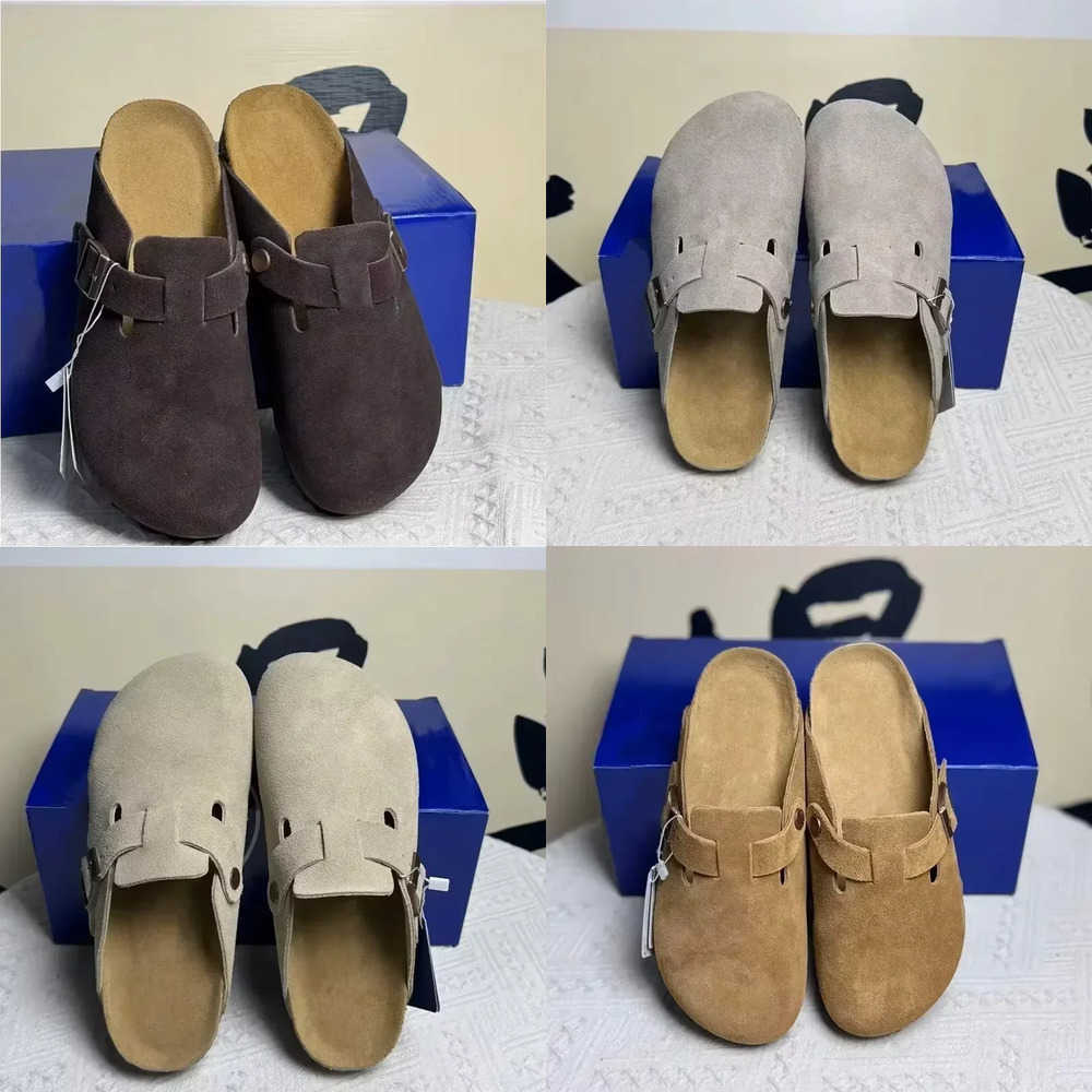 High Quality Retro Button Toe Half Drag Men's And Women's Outdoor Wear 2026 New Comfortable Lazy Shoes Thick Sole Versatile T260922UTKP