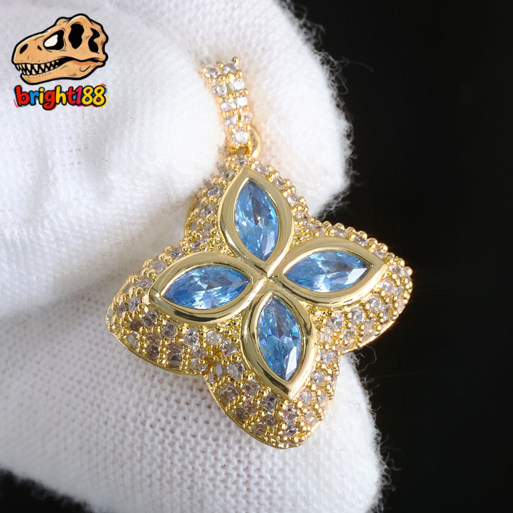 Hip Hop Moissanite Iced Out Pendants for Men Fine Fashion Jewelry Diamond Pendant Custom Pendant for Women Wholesale