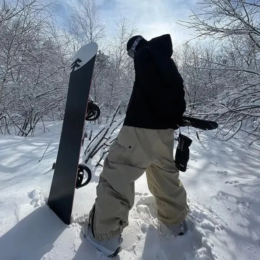 6 New Men Skiing Baggy Pants Warm Casual Loose Skying Ski Sports Trousers Winter Outdoor outdoor Waterproo Snow Snowboard Clothes cool fan07