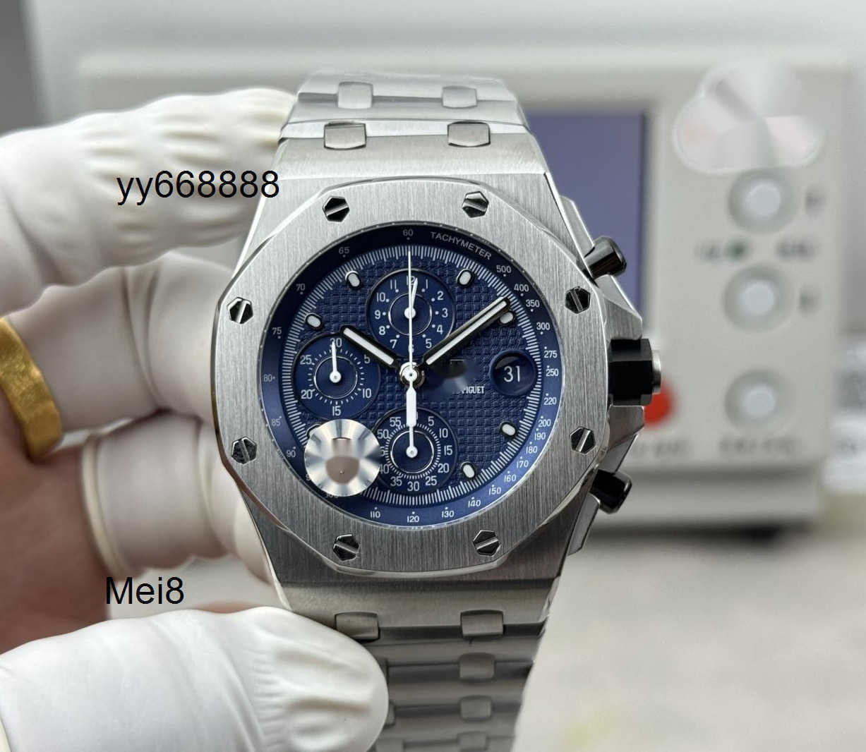 Watches Luxury Watch Automatic Mechanical RoyalOak 26238 42mm Designer Mens Offshore Chronograph 3126 Movemen Steel Blue Dial Watch Skeleton Wristwa