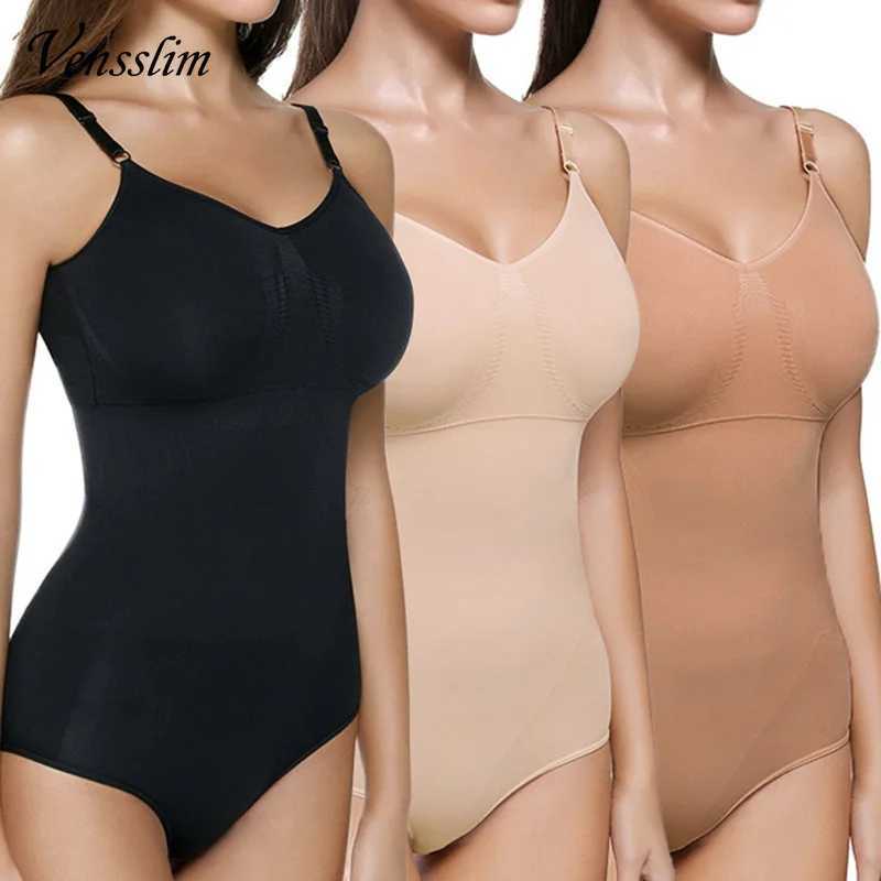 Vensslim Women's Women Shapers Tummy Control Shapewear Waist Panties Full Body Shaper Adjustable Strap V-NeCK Slimming Bodysuit J260923
