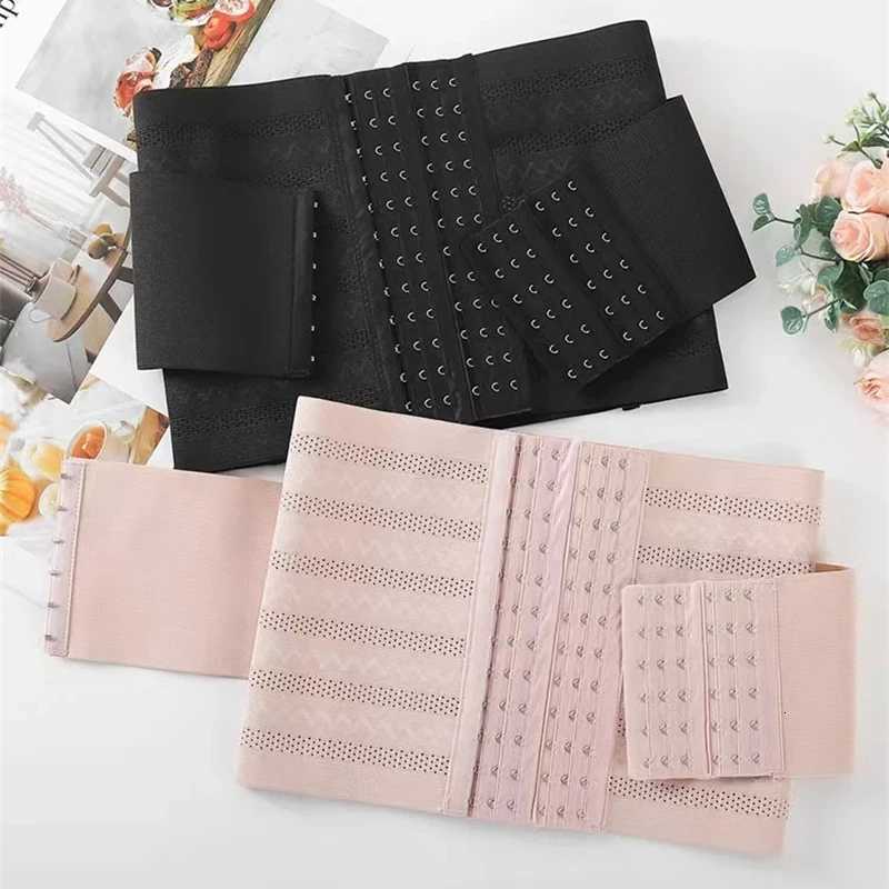 Shapewear Women's Women Shapers Corset Belts Double Layer Waist Belly Shaper 6-Row Hook Girdle Cincher Tummy Shapewear Postpartum Flat J260923