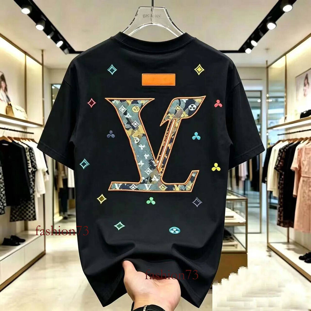 Designer Casual Mens Womens T-Shirt Letters Stereoscopic Printed Short Sleeve Best-Selling Luxury Men's Hip Hop Clothing Asian High-Quality Fas