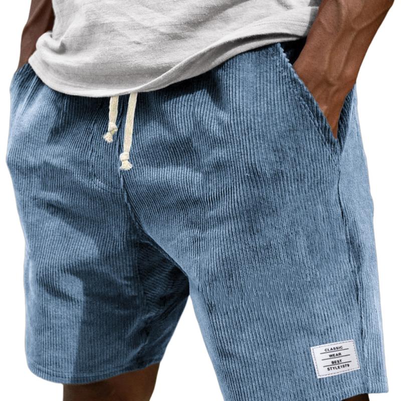 Designer Style New Arrival High Quality Men's Fine Wale Corduroy Shorts Casual Summer Pockets Solid Color Plus Size 2025 New Arrival Loose Fit