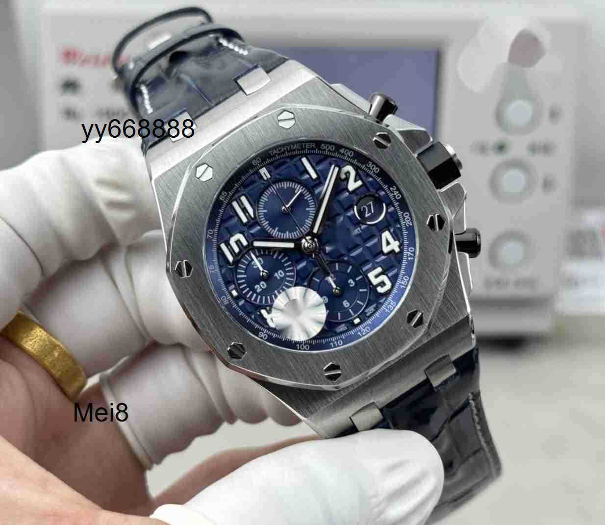 Watches Luxury Watch Automatic Mechanical RoyalOak 26238 42mm Designer Mens Offshore Chronograph 3126 Movemen Steel Blue Dial Watch Skeleton Wristwa