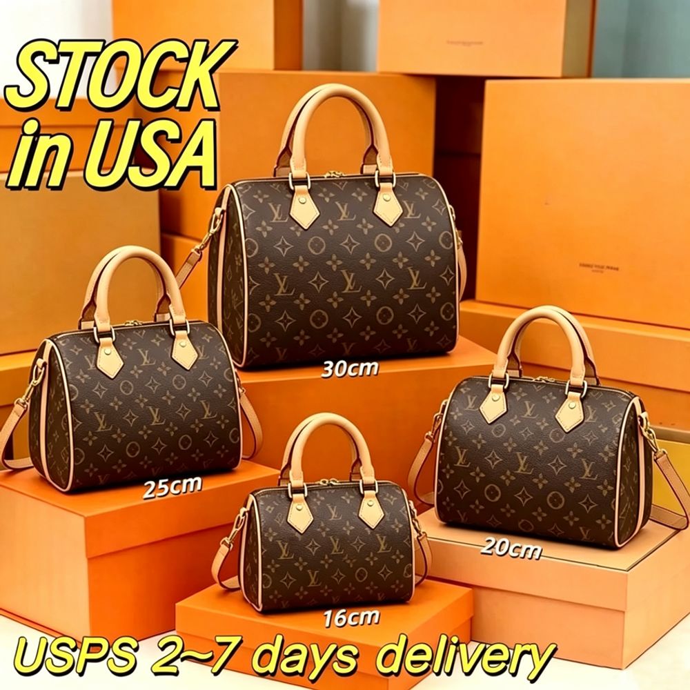 Top quality 1:1 speedybagss Womens shoulder crossbody bag designer handbag mirror quality luxury Bandouliere bag Monogram Classic Flower Checked sho