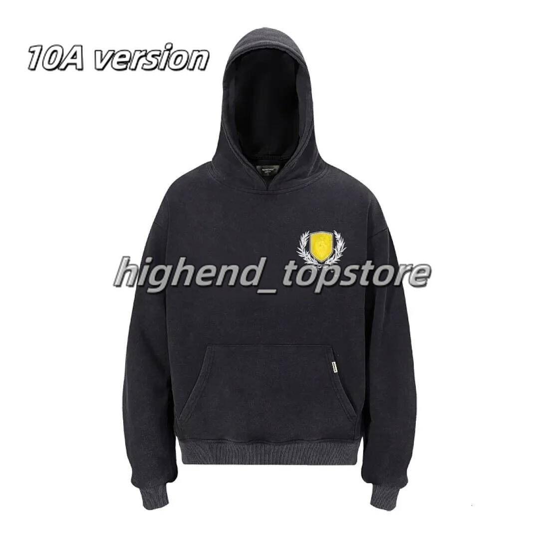 2026 10A Representative Hoodie Men's Designer Represend Vintage Hoodies Oversized Printed Women's Pullovers Washed Cotton Sweatshirt Hallo
