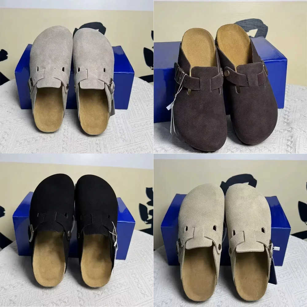 High Quality Retro Button Toe Half Drag Men's And Women's Outdoor Wear 2026 New Comfortable Lazy Shoes Thick Sole Versatile T260922Y88P