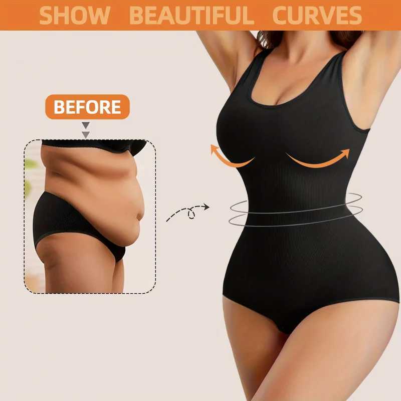 1pc Women's Seamless Shapers Bodysuit for Women - Waist Tummy Control Full Body Shaper Sleeveless Tank Top Jumpsuit Body Shaping Bodysuit| J260