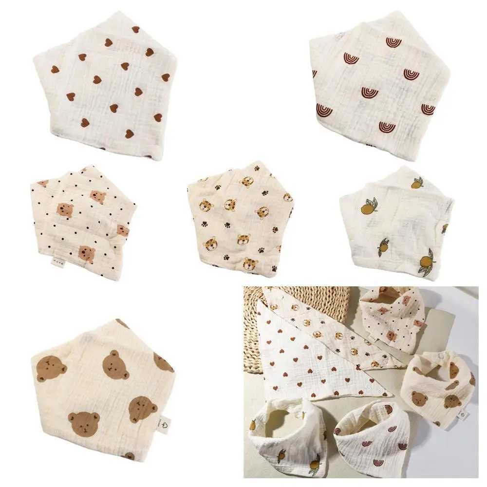 Accessory Cloths Baby Bibs Burp Printing Baby Muslin Bibs Cotton Solid Color Sva Towel Soft Ruffle Burp Cloths NewbronW260923
