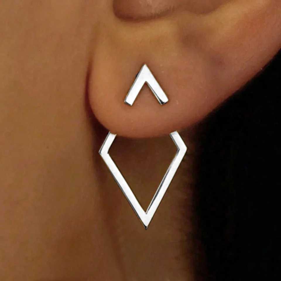 Arrow Diamond Shaped Stud Fashion Earrings Set for Women Retro Minimalist Geometric Design Stud Earring Daily Vacation Jewelry Gifts N260923