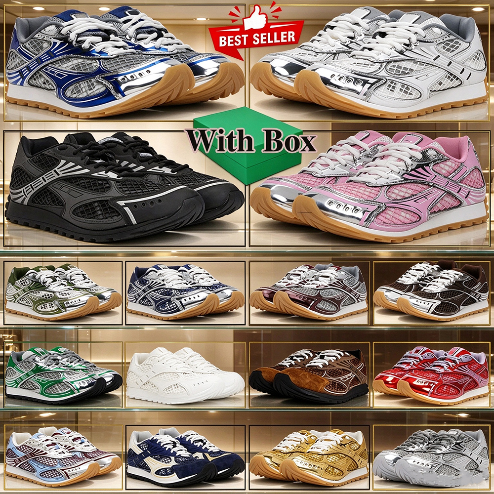 Met doos Designerschoenen Orbit Sneakers voor Dames Heren Runner sneaker van lichtgewicht technische stof en mesh chaussure luxe platform casual sne