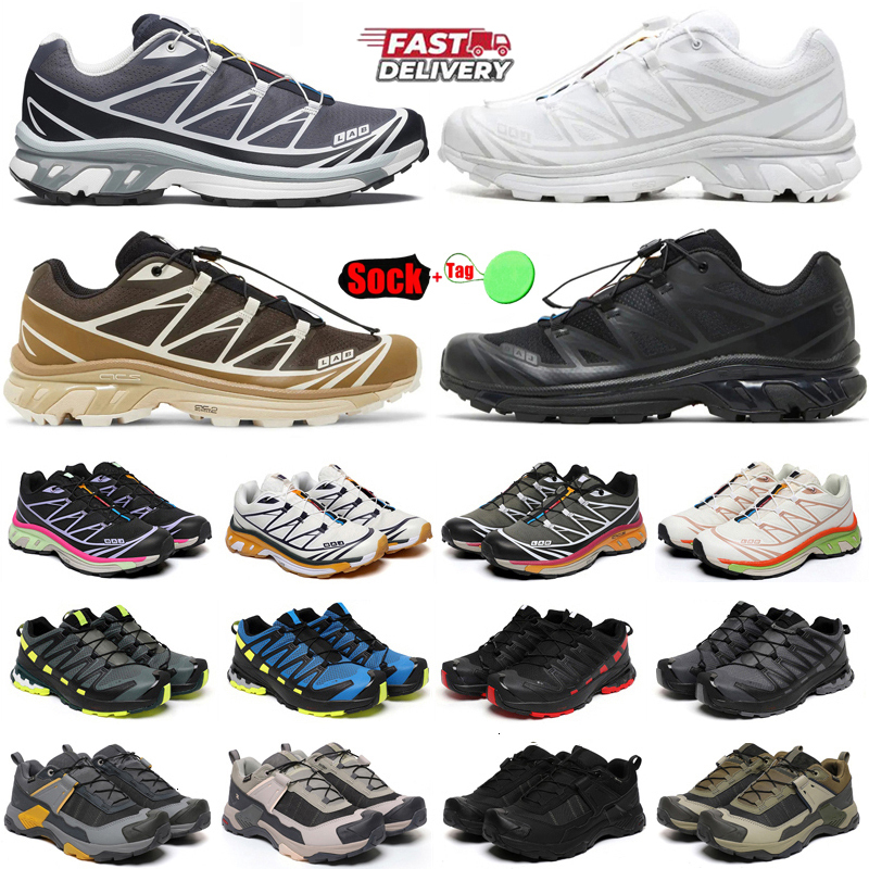 Designer Trail Running shoes Xt6 XA Pro 3D XT-6 ADV ULTRA 5 Mens Womens Sneakers Triple Black Silver Grey Brown White Sports Outdoor Breathable Hiki