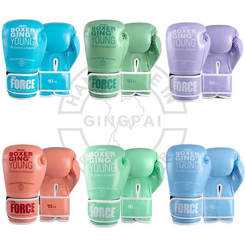 Protective Gear Female Boxing Gloves Mo Landi Color Adult Sanda Muay Thai Punching Sandbag Gloves Professional Training Gloves Q260923