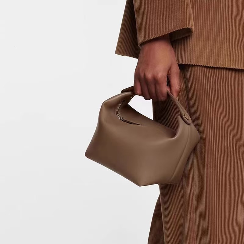 lunchbox bag 2024 autumn winter fashion high-end genuine leather handbag simple and versatile