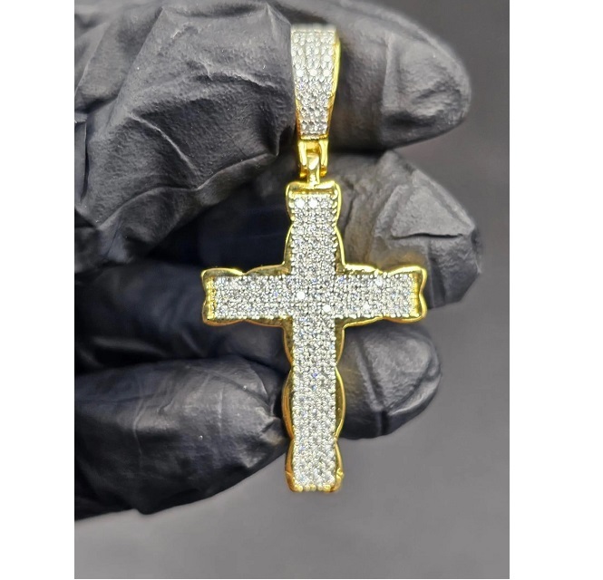 925 Silver Moissanite Pendant Hip Hop Jewelry Luxury Charm Shine Statement Trendy Unisex Everyday Wear Party Gift 100% Pure