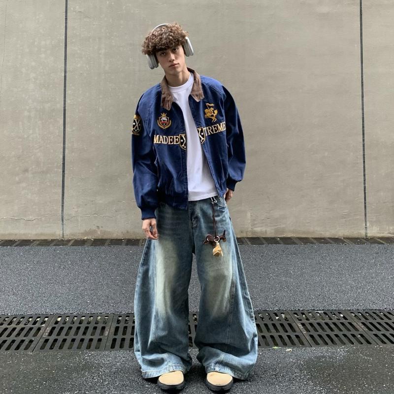 Designer Style Nouvelle Arrivée Haute Qualité Hommes Couleur Unie Courte Veste De Baseball Casual Streetwear Col À Revers Simple Boutonnage Print