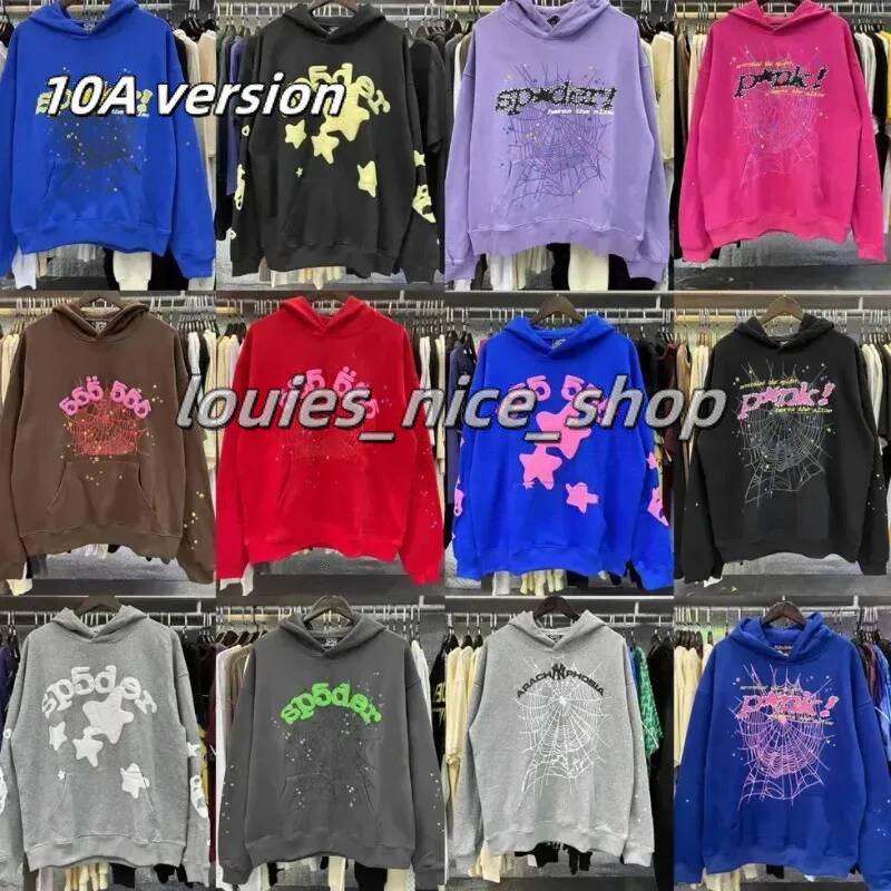 2026 10A spiders hoodie new Mens Web Hoodie for men Sweatshirts Hoody Women pink hoody Tracksuit Print Pullover Spyder Halloween 04e
