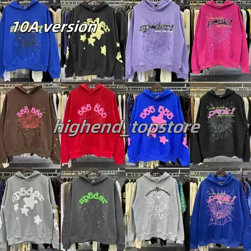 2026 10A spiders hoodie new Mens Web Hoodie for men Sweatshirts Hoody Women pink hoody Tracksuit Print Pullover Spyder Halloween 96d